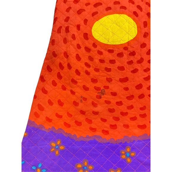 MARIMEKKO Suomi-Finland Vintage 1970's Quilted Maxi Dress - Picture 8 of 10